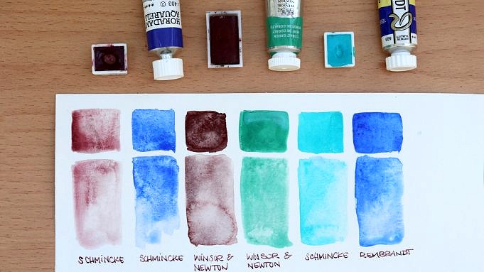 Wie Man Aquarelle Von Hand Mit Trockenen Pigmenten Herstellt